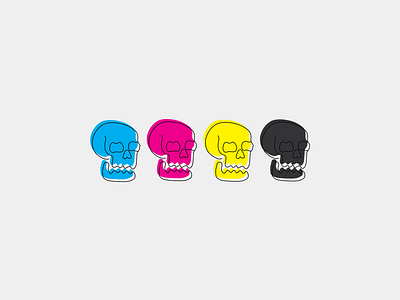 CMYK Skulls