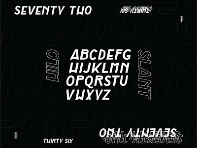 Hilo Slant altered type graphic design type design typeface design typography