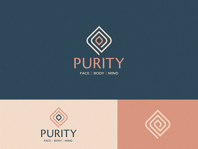 Logo design for Purity beauty beauty logo branding clean design icon icon design icons identity illustrator logo mind mindfullness logo minimal salon logo symbol yoga yoga logo yoga studio