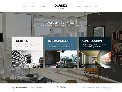 Parker Wordpress Theme business creative parker portfolio showcase theme wordpress