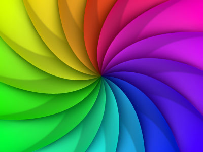 Playing with mesh tool flower mesh rainbow spectrum twist whirl