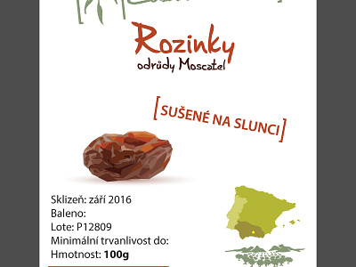 label for Rasins label lozano cervenka moscatel rasins