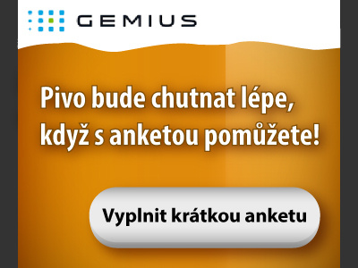 web banner for Gemius banner beer button survey web