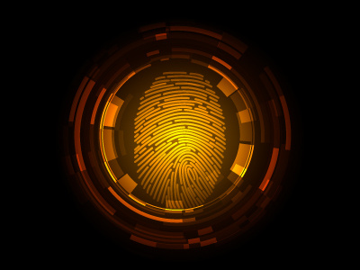 finger print circles finger fingerprint plasma scanning security