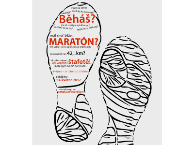 Poster seeking marathon runners 2.0 imprint marathon poster run shoe shoes