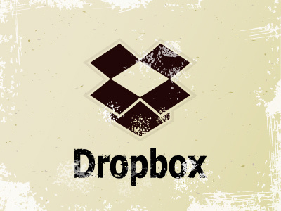 Play with Dropbox dropbox grunge stamp stylized