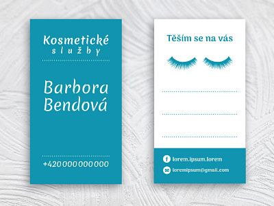 Business card for Barbora Bendová