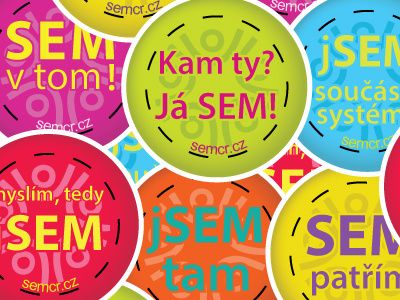Buttons for "SEM" badge button sem