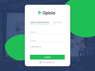 Opinio app design forms ui ux web