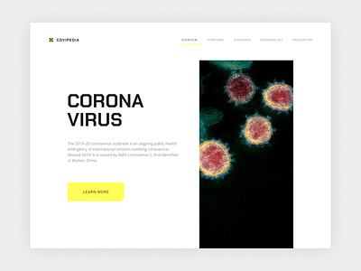 Coronavirus clean clean design clean ui design minimal typography ui ux web web design webdesign website
