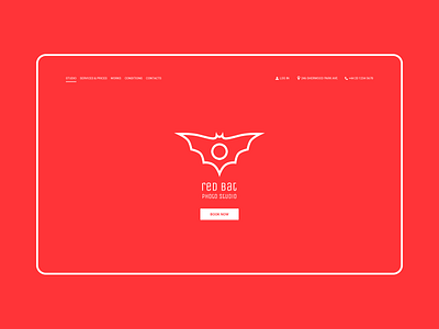 RedBat photo studio logo & website branding clean design logo minimal web website