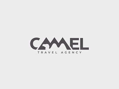 Camel Travel Agency logo branding camel clean concept creative design icon identity letters logo logotype minimal pyramids travel typography vector