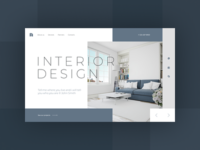 Interior design company website