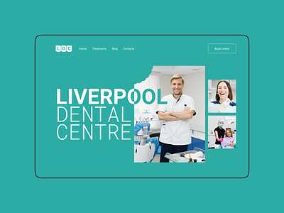 Dental centre website design (minimorphism style)