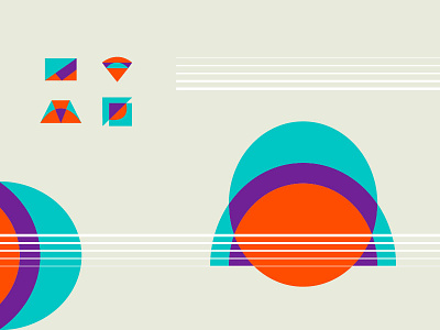 Geometric Indecision color illustration illustrator logos vector