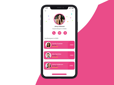 Dribble Mobile App app app design figma figmadesign iphone x mobile app mobile ui uiux