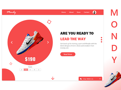 Web Design Shoe Store adobexd bootstrap4 mobile ui mockup ui ui design uiux ux