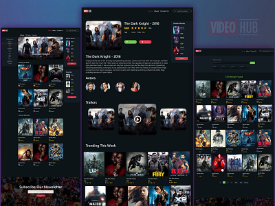 Movie, TV Series Website bootstrap films mockup movie reactjs tv series ui ui ux web design web mockup
