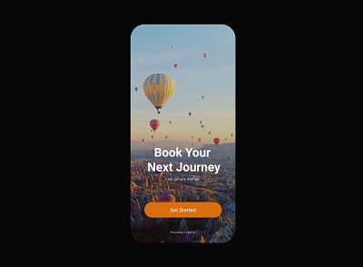 Home Screen Travel App app branding home screen mobile mockup travel ui ux design welcome
