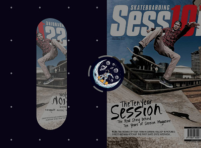 Poster Design | Skate Board Magazine branding cover design illustration logo magazine mockup news paper