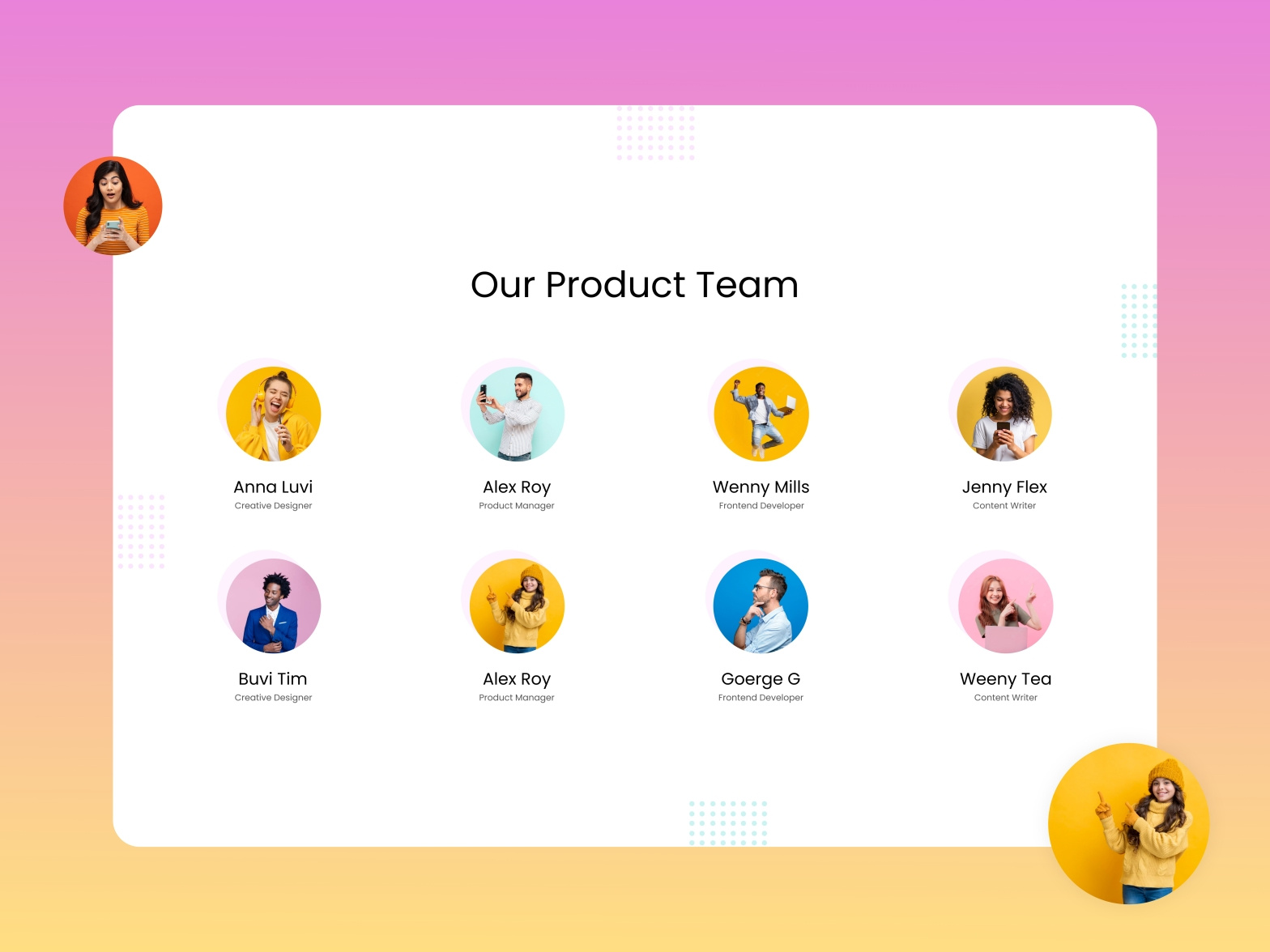 Team UI Design - Web Site by Gihan Supun on Dribbble