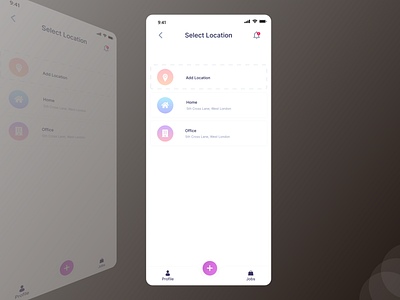 Select Location UI Design