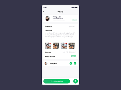 Inquiry UI Design by Gihan Supun on Dribbble