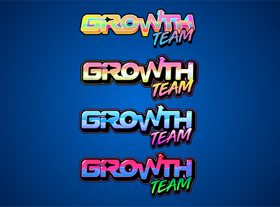 Growth Team Logo graffiti illustrator cc text