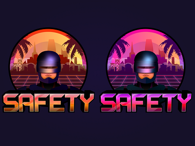 Logo for the Trust and Safety team illustration illustrator pentool robocop sanfrancisco sf