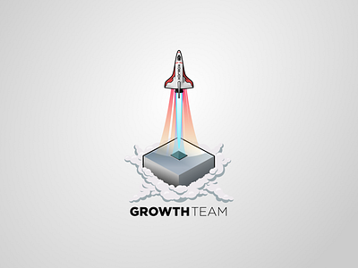 Old Growth Team Logo adobe clouds illustration illustrator rocket spaceship