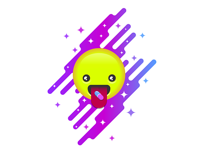 acid galaxy acid emoji illustrator