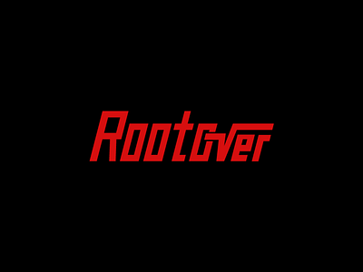 Typographic logo design - Rootover