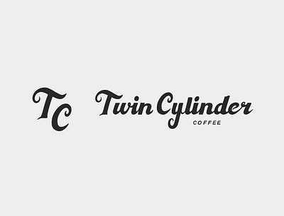 twincylinder byhand coffee coffeecompany design holiday logo motorcylces type typeface typography vintage