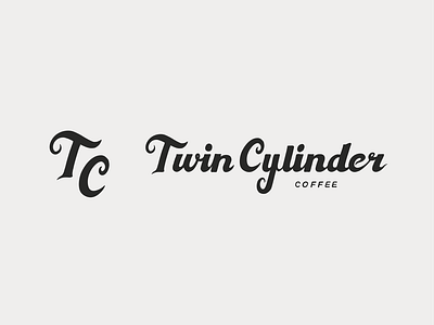 twincylinder byhand coffee coffeecompany design holiday logo motorcylces type typeface typography vintage