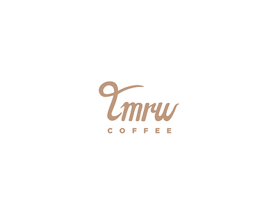 tmrw byhand coffee design drink illustration logo typography vector
