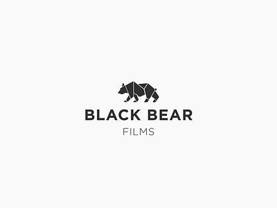 Blackbearfilms 1 animal bear black branding byhand design films illustration logo modern nature pnw simple vector website