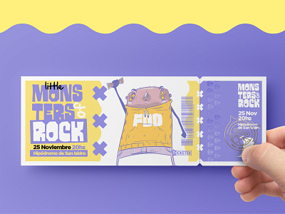 Little Monsters of Rock | Concept - Brand & Visual branding character design design identity illustration logo lollapalooza monsters music festiva print tees typography