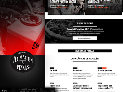Almacén de Pizzas | Site Design branding design design trends digital product graphic desgin site ui ux web design