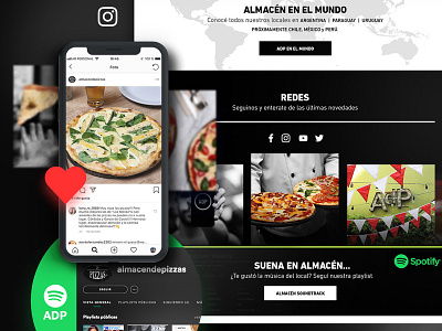 Almacén de Pizzas | Site Design branding design design trends digital product graphic design interaction site ui ux web design
