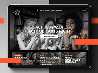 Almacén de Pizzas | Site Design almacen de pizzas branding design digital product graphic design interaction site ui ux web desgin