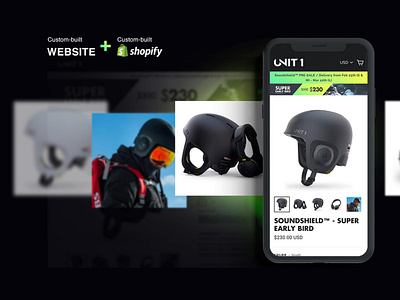 UNIT1 | Site & Shop Design brand identity branding design responsive ui ux web web design website