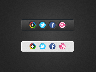 Social Icons 3d icons round social