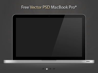 Free MacBook Pro PSD Vector File