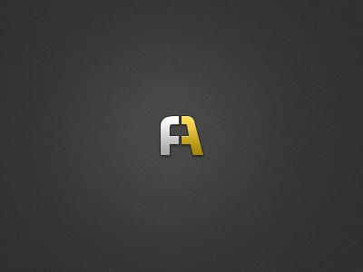 FA Logomark branding financial illustrator logo neo sans