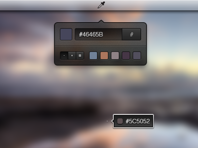 Color Picker Widget colors dark download helvetica photoshop psd ui widget