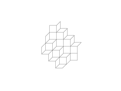 Cubes cubes light lines white