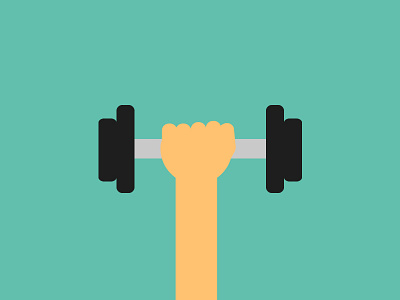 Dumbbell gym habit routine weights