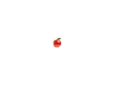 Apple apple bakground. on red white