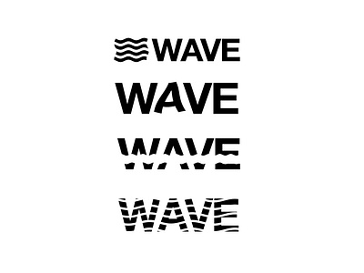 Wave black design logo wave waves white