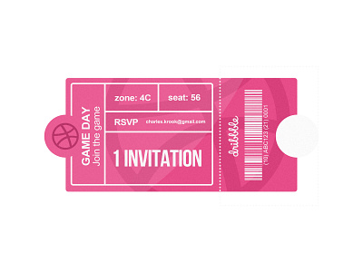 Ticket release colorful design dribbble illustration invitation invite join player ticket